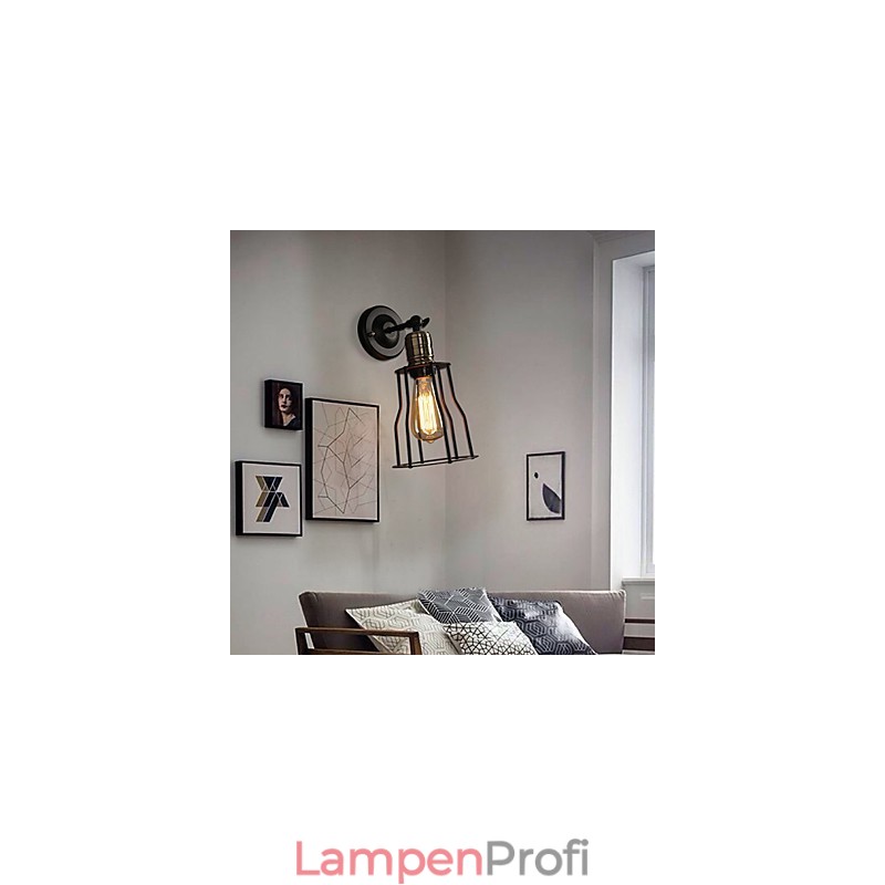 Kreatives Kopfteil eines Bettes Titan Metall Wandleuchte