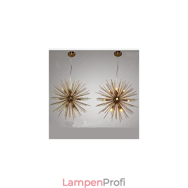 Retro-Kupferimitat Creative Line 12 Kronleuchter