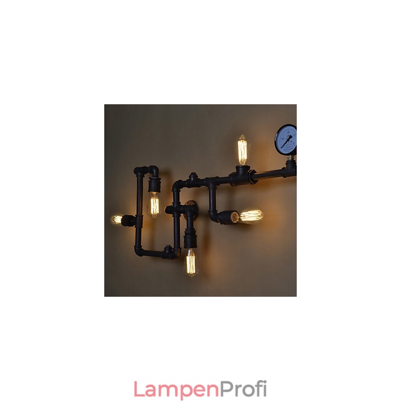 Wandleuchter 5 Licht Wasserrohr Eisen Mini-Stil Industrie-Stil Land Metall