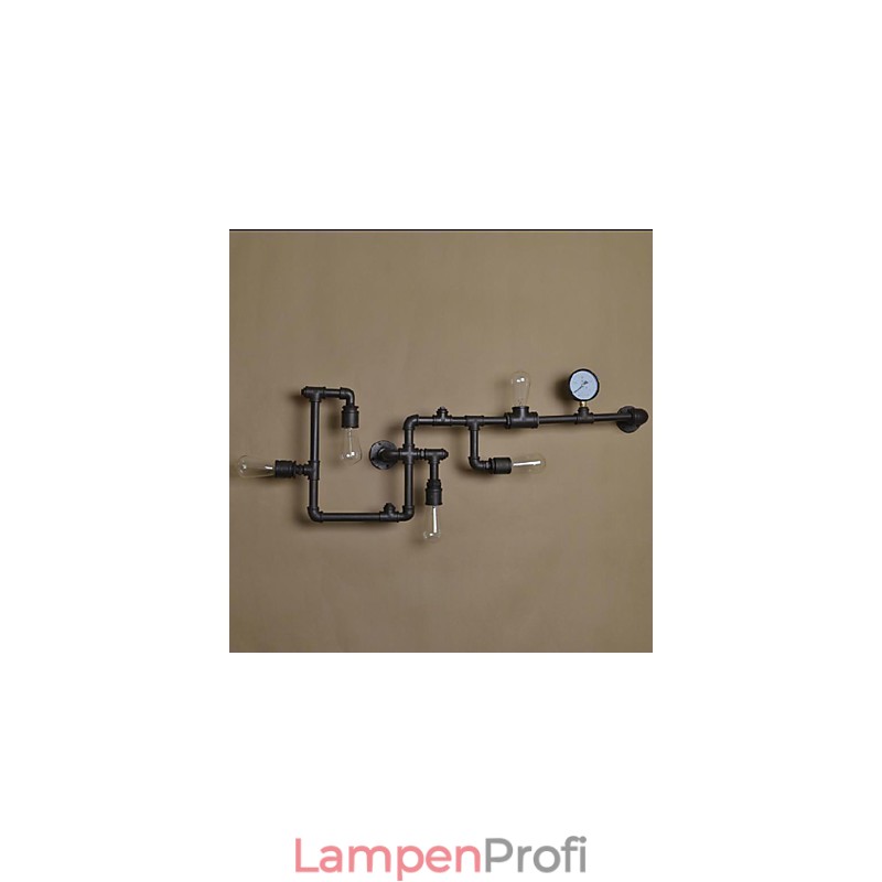 Wandleuchter 5 Licht Wasserrohr Eisen Mini-Stil Industrie-Stil Land Metall
