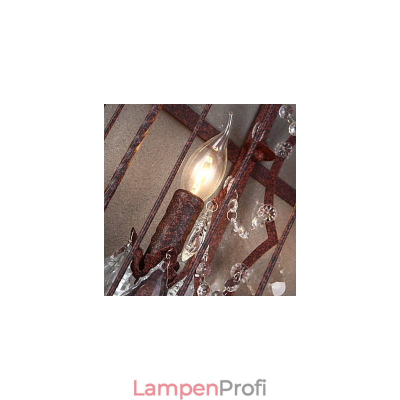 Wandleuchten im Mini-Stil, rustikales Lodge-Metall