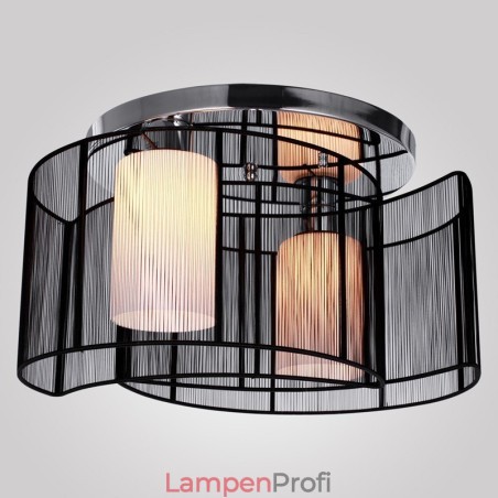 Deckenleuchte Modernes Design 2 Lichter Schwarz Deckenleuchte Modernes Design 2 Lichter Schwarz