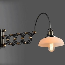 Vintage Industrielle Amerikanischen Land Restaurant Schlafzimmer Studie Kreative Treppe Gang Lampe Teleskop Eisen Wand Lampen