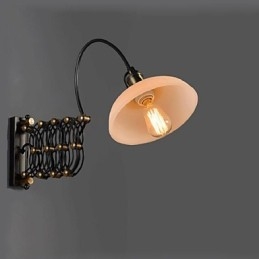 Vintage Industrielle Amerikanischen Land Restaurant Schlafzimmer Studie Kreative Treppe Gang Lampe Teleskop Eisen Wand Lampen