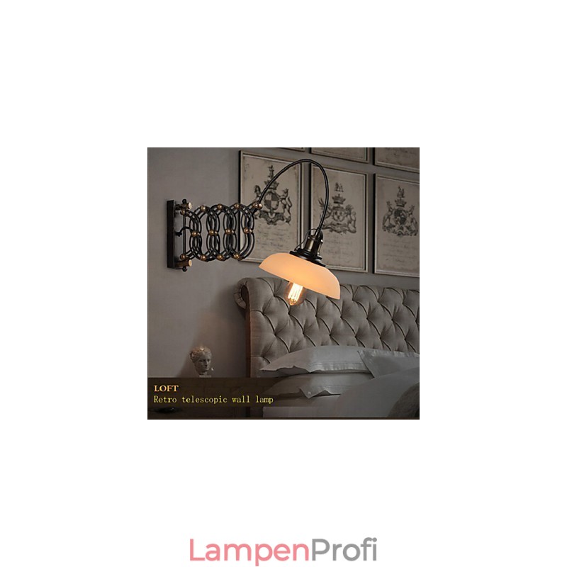 Vintage Industrielle Amerikanischen Land Restaurant Schlafzimmer Studie Kreative Treppe Gang Lampe Teleskop Eisen Wand Lampen