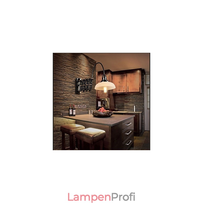 Vintage Industrielle Amerikanischen Land Restaurant Schlafzimmer Studie Kreative Treppe Gang Lampe Teleskop Eisen Wand Lampen