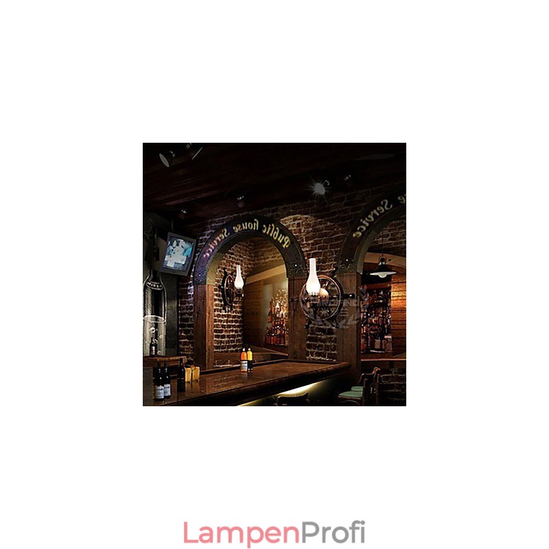 Wandleuchte One Light und Glas