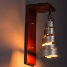 Antike Wandleuchten aus Holz, 1 Licht