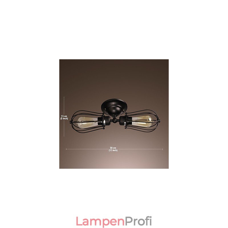 2-flammige goldene Wandleuchte im Antik-Stil