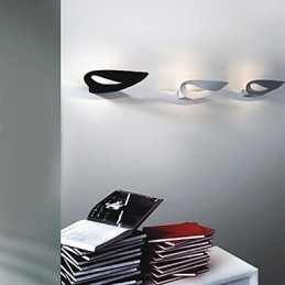 Künstlerische Wandleuchte mit 1 Licht in Schwarz & Weiß