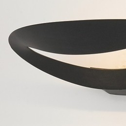 Künstlerische Wandleuchte mit 1 Licht in Schwarz & Weiß