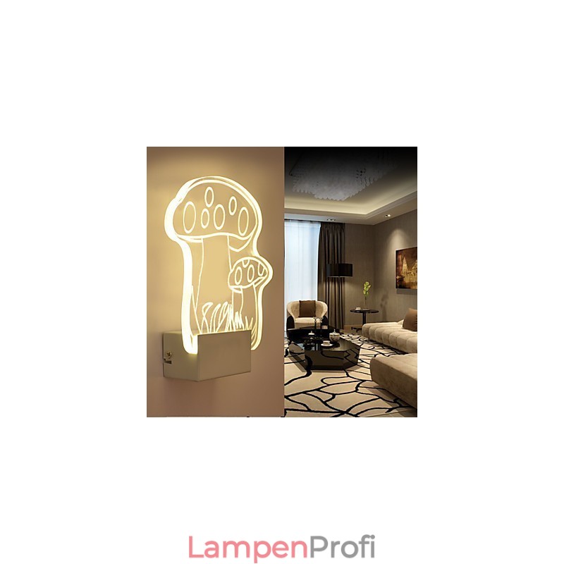 Acryl Wandleuchte PVC Lampe Licht Moderne Zeitgenössische Metall