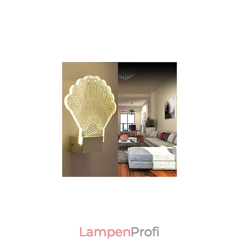 Acryl Wandleuchte PVC Lampe Licht Moderne Zeitgenössische Metall