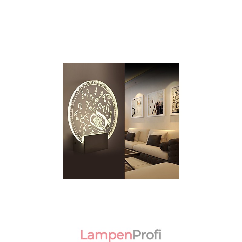 Acryl Wandleuchte PVC Lampe Licht Moderne Zeitgenössische Metall