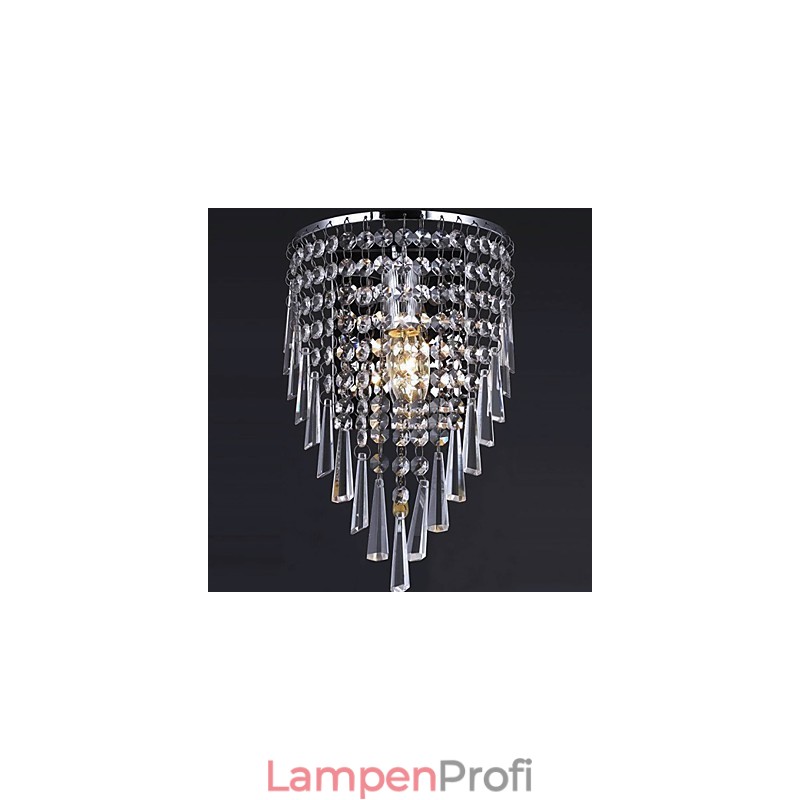 Edle Kristall-Wandleuchte mit 1 Licht