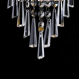 Edle Kristall-Wandleuchte mit 1 Licht