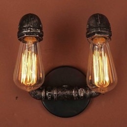 Wandleuchten im Mini-Stil, rustikales Lodge-Metall