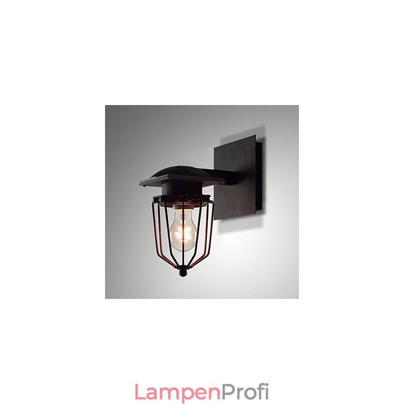 Retro Schmiedeeisen Wandlampen Einzelkopf Antike Wandlampe Reminisced Lampe Loft American Iron Vintage Kleine Käfige Wandlampe