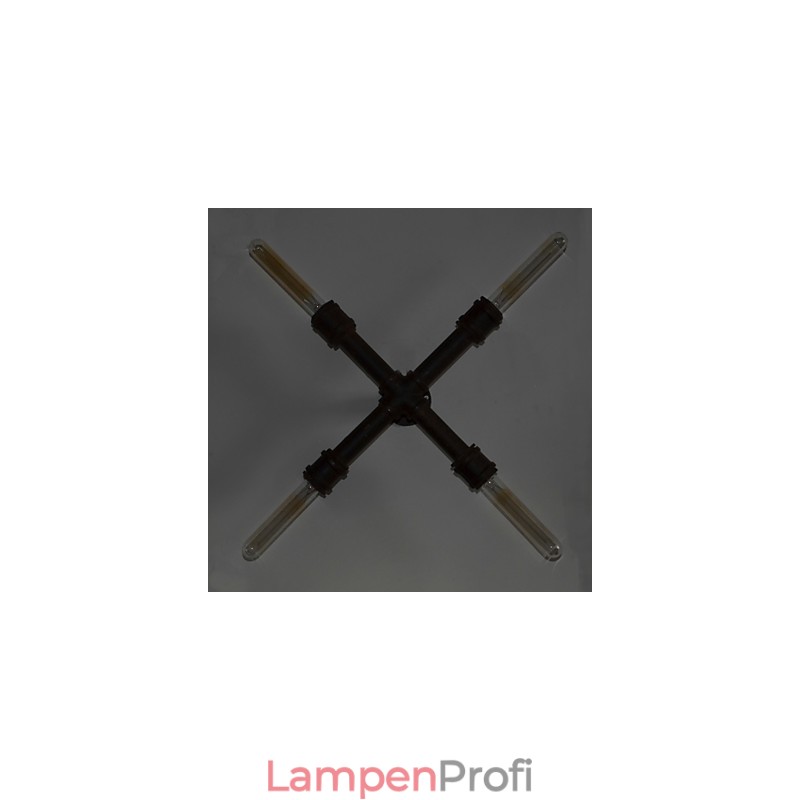 Industrielle Retro-Rohrwand