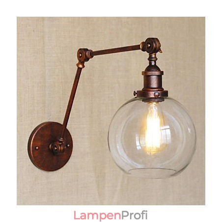 Wandleuchten Swing Lights Lesewandleuchten Kristall Mini Style Rustikal Lodge Metall