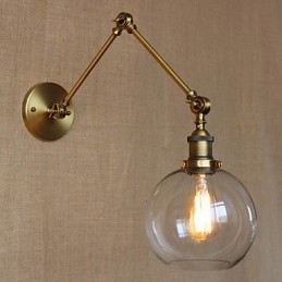 Wandleuchten Swing Lights Lesewandleuchten Kristall Mini Style Rustikal Lodge Metall