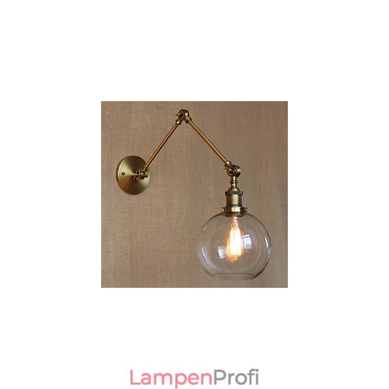 Wandleuchten Swing Lights Lesewandleuchten Kristall Mini Style Rustikal Lodge Metall