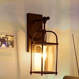 Kreative Lampen im Industrie-Look Wandlampen im nordamerikanischen Stil mit Edison-Flötenbirne in Bar-Dekorationslichtern
