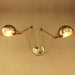 Die Neue Bronze Nostalgischen Modernen Ländlichen Land Gang Wohnzimmer Warme Licht Köpfigen Langen Arm