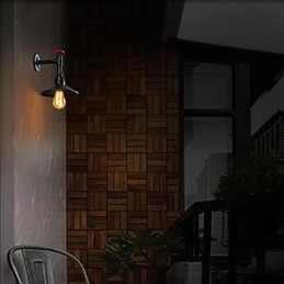 Mini Wandleuchte 1 Licht Concise Creme Eisen