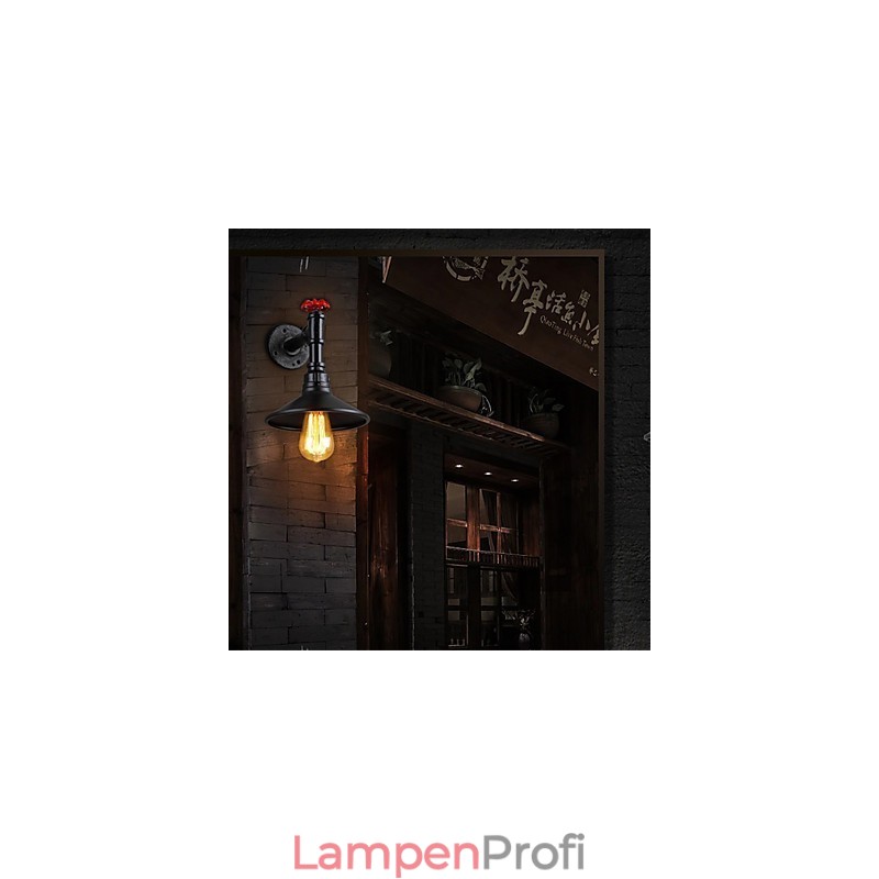 Mini Wandleuchte 1 Licht Concise Creme Eisen