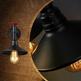 Mini Wandleuchte 1 Licht Concise Creme Eisen