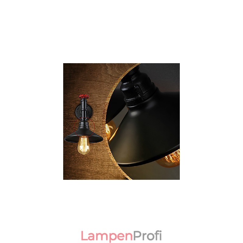 Mini Wandleuchte 1 Licht Concise Creme Eisen