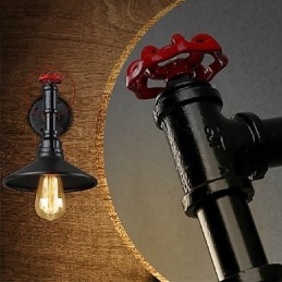 Mini Wandleuchte 1 Licht Concise Creme Eisen