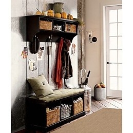 Von der Natur inspirierte Wandleuchte aus Eisen mit transparentem Glasschirm