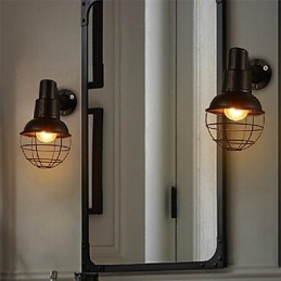 Wandleuchten im Mini-Stil, rustikales Lodge-Metall