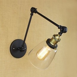 Dekorative Wandleuchte aus antikem Bronze