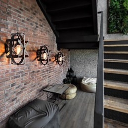 Neu Vintage Stil Industrielle Runde Wand Leuchte balkon Loft Eingangsbereich Flur Schlafzimmer