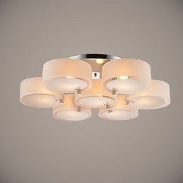 Moderne Deckenleuchte mit 7 Lichtern, Metall
