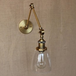 Retro Vintage Exklusive Hotel Lobby Schlafzimmer Nachttisch RACK Antike Bronze Dekorative Wandleuchte