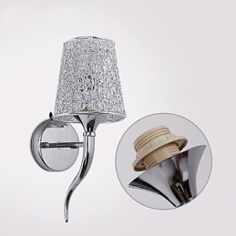 Silber Nachttischlampe Lesewand Lampen Sanitärfalle Hintergrund Spiegelleuchte