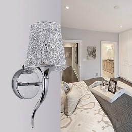 Silber Nachttischlampe Lesewand Lampen Sanitärfalle Hintergrund Spiegelleuchte