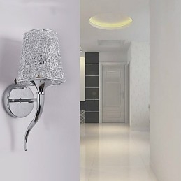 Silber Nachttischlampe Lesewand Lampen Sanitärfalle Hintergrund Spiegelleuchte