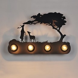 4 Lichter American Village Pastoral LOFT Stil Schlafzimmer Gang Eisen Retro Wandleuchten