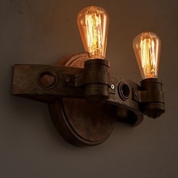 American Creative Restoring Ancient Ways Schmiedeeisen Vollmond Macheten Wandleuchte Lichter