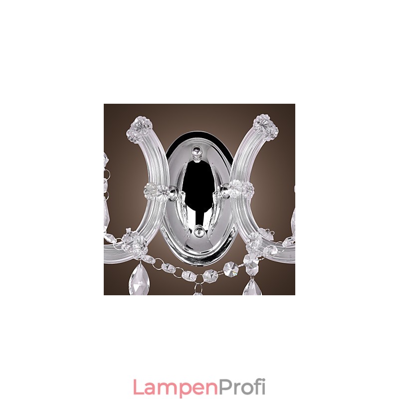 Elegante Kristall-Wandleuchte mit 2 Lichtern