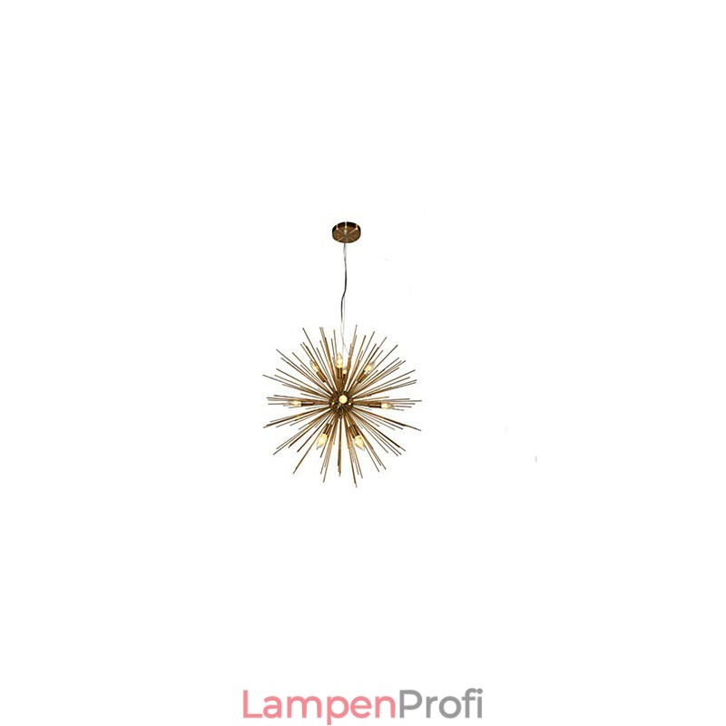 Retro-Kupferimitat Creative Line 10-flammiger Kronleuchter