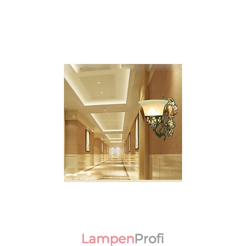 Europäische Wandleuchten Metallmaterial Beschichtung Bronze Beleuchtung mit Nachttisch Wohnzimmer Frontspiegel Balkonlampe