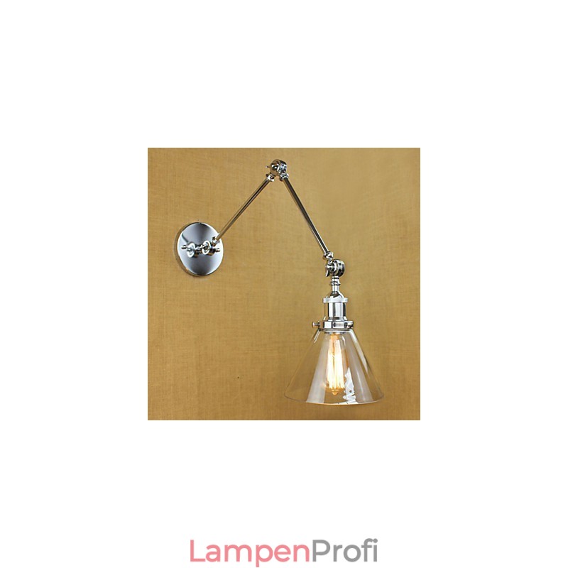 Chrom Glas Doppel Arm Einstellbare Silber Bar KTV Nacht Aisle Restaurant Hotel Zimmer wand