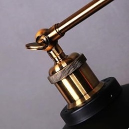 Ländliche Industrielle Retro Wandleuchte Doppelwandleuchte Schwarzer Regenschirm