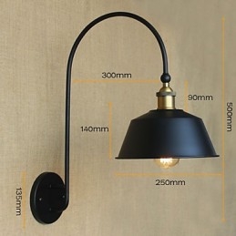 American Country LOFT Industriemaschinen Licht Wind Retro Villa Nostalgische Esszimmer Eisen Dekorative Wandleuchte